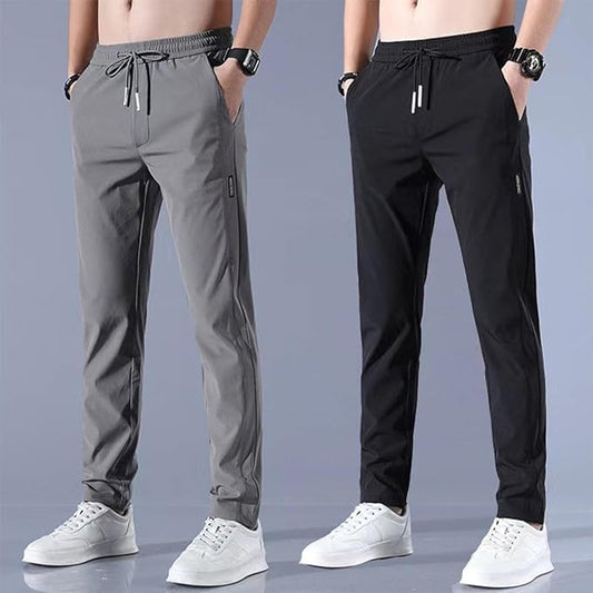 Men's Joggers Pants with Zipper Pockets Stretch (pack of 2)