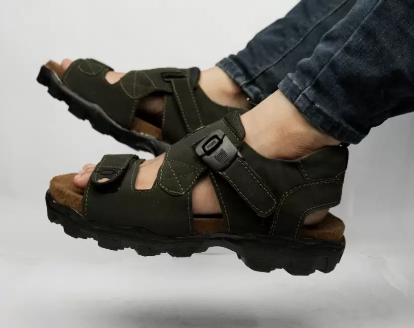 Men Olive Casual Sandal