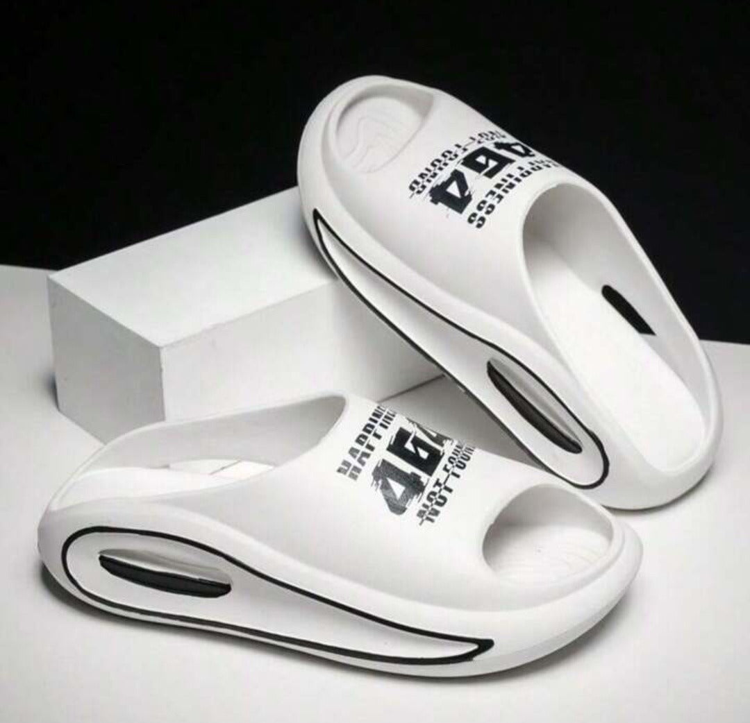 Unisex Slippers Comfortable Open Toe WHITE